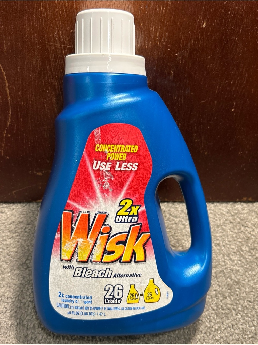 Wisk Bleach Alternative 2X Ultra Concentrated Laundry Detergent 26 Loads 50oz